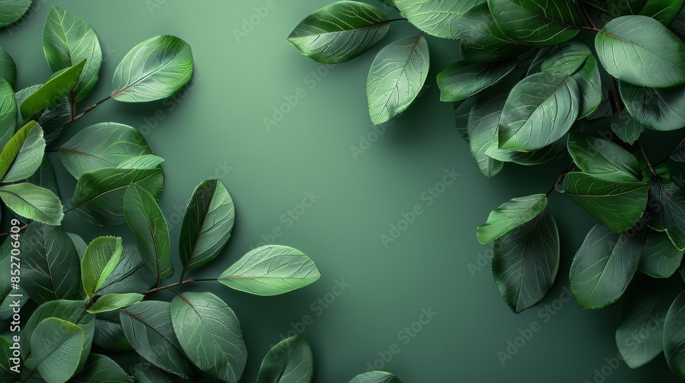 Poster presentation with color of olive green, make it a soft background