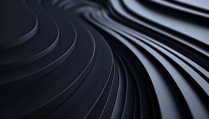 abstract black minimalist background with curved lines