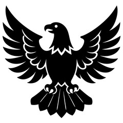 Eagle head icon silhouette