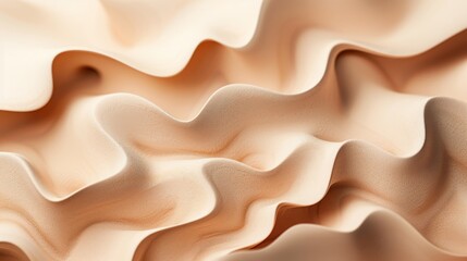 Irregular, jagged shapes forming a minimalistic abstract terrain, sharp and curved edges mimicking natural roughness, soft earthy tones