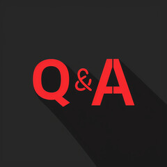 Minimalist logo with text "Q&A"