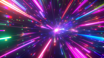 Colored light streaks