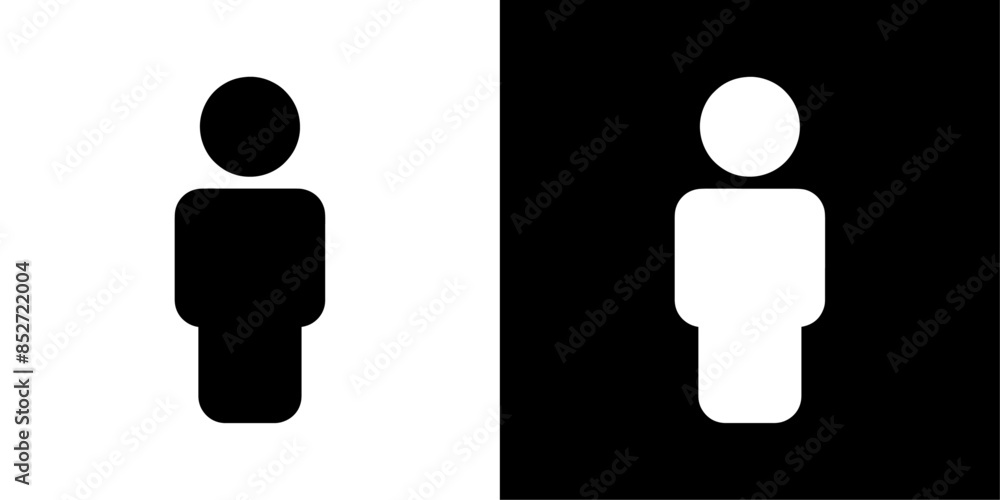 Poster ofvs618 outlinefilledvectorsign ofvs - person vector icon . simple human sign . user . isolated tran