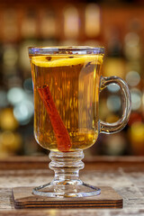 Spicy hot drink, photo for the menu