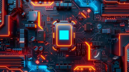 an abstract hardware board