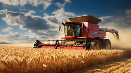 Fototapeta premium A harvester 