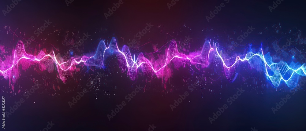 Poster swirling smoke patterns in blue hues, creating dynamic curves and shapes against a black background