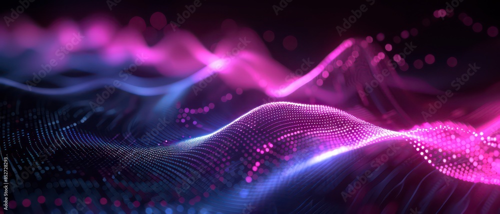 Poster swirling smoke patterns in blue hues, creating dynamic curves and shapes against a black background