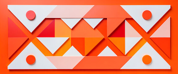 illustrazione con elementi geometrici a tema astratto contemporaneo