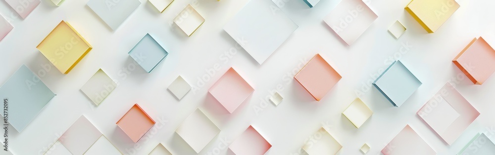 Aufkleber A colorful background of squares and rectangles. The squares are of different colors and sizes