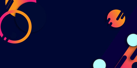 Abstract colourful banner vector technology background. Vector abstract graphic presentation design banner pattern background web template.