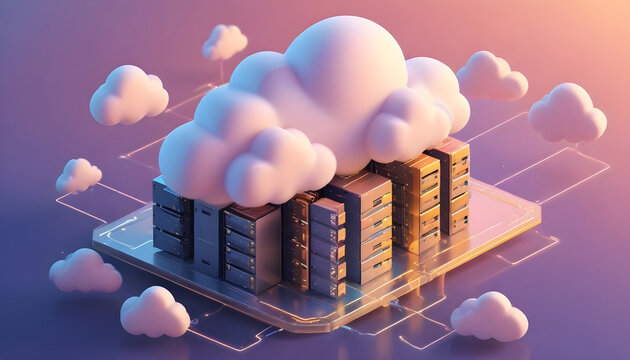 Isometric cloud storage for downloading digital data transmission 3