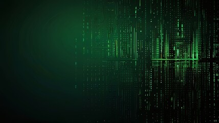 Obraz premium Abstract green cyber background
