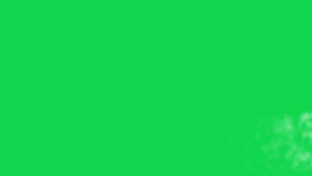 Glitter particle trail swoosh animation magic overlay loop on green screen chroma key alpha channel background
