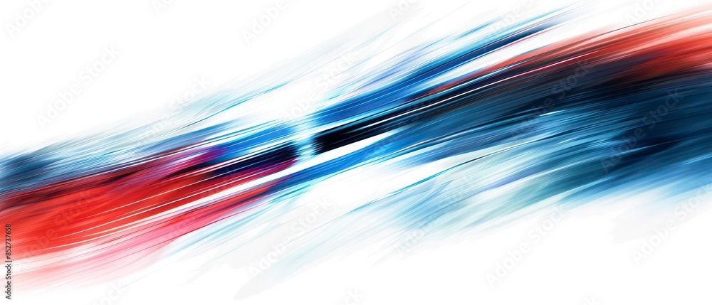 Poster artistic depiction of light and color in waves, creating a dynamic illustration