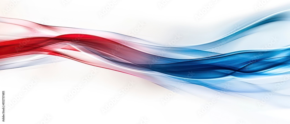 Poster artistic depiction of light and color in waves, creating a dynamic illustration