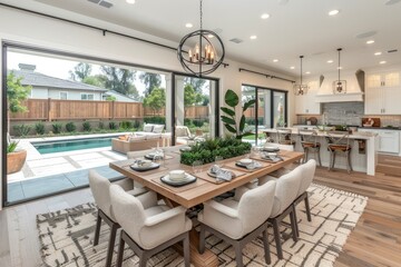 kitchen room with beige theme advertising food photography