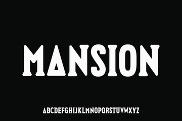 Obraz premium Display alphabet font vector design suitable for headline, logo, poster, banner and more