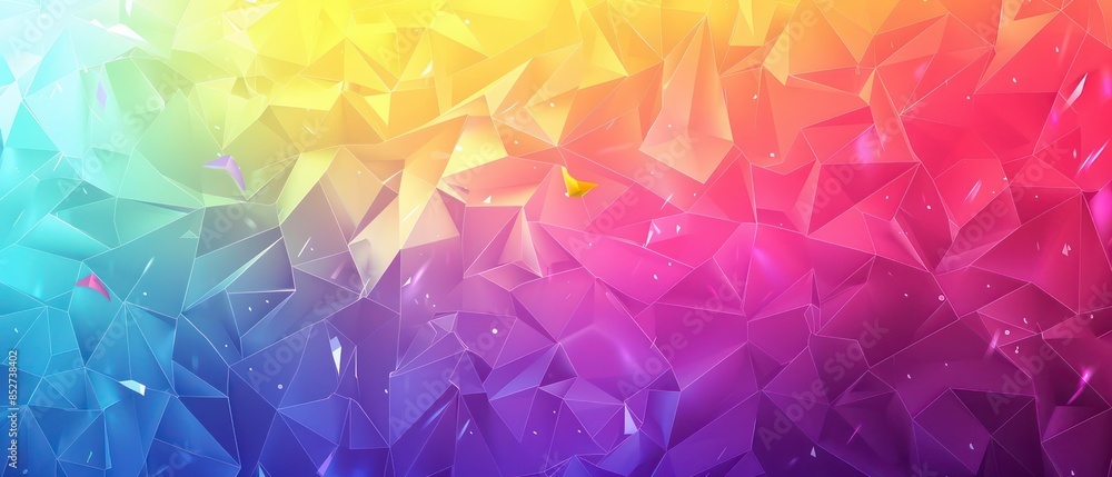 Poster geometric pattern with triangles, creating a textured vector illustration for decoration