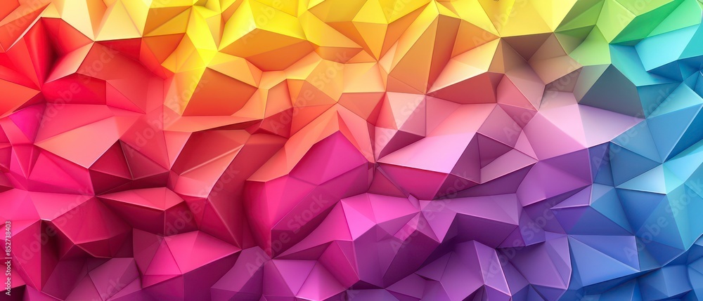 Poster geometric pattern with triangles, creating a textured vector illustration for decoration