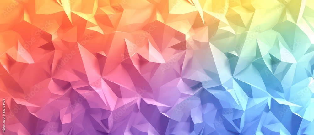 Poster geometric pattern with triangles, creating a textured vector illustration for decoration