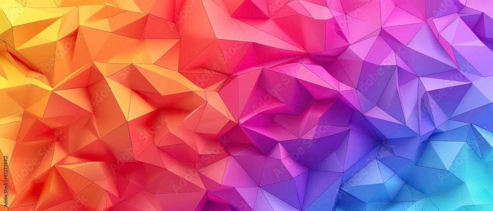 Poster geometric pattern with triangles, creating a textured vector illustration for decoration