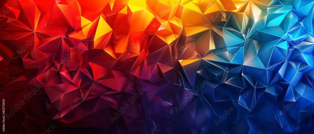 Poster geometric pattern with triangles, creating a textured vector illustration for decoration