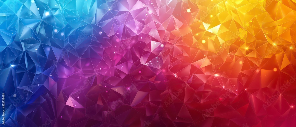 Poster geometric pattern with triangles, creating a textured vector illustration for decoration