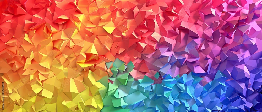 Poster geometric pattern with triangles, creating a textured vector illustration for decoration