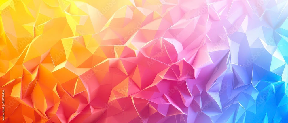 Poster geometric pattern with triangles, creating a textured vector illustration for decoration