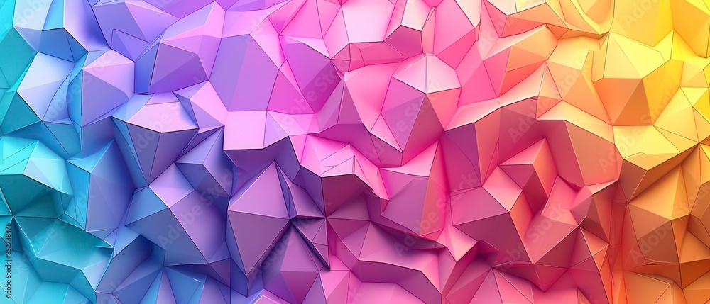 Poster geometric pattern with triangles, creating a textured vector illustration for decoration