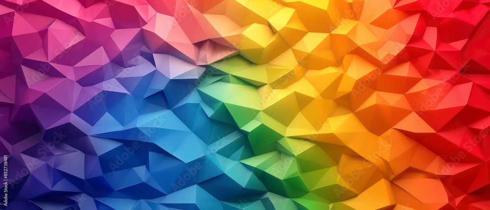 Poster geometric pattern with triangles, creating a textured vector illustration for decoration