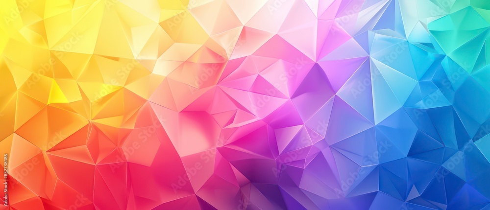 Poster geometric pattern with triangles, creating a textured vector illustration for decoration