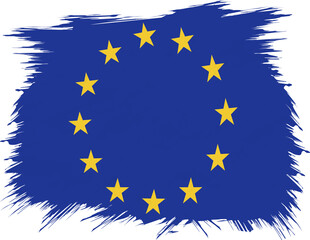 Grunge flag of European Union