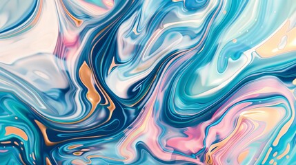 Obraz premium A close up of a colorful abstract painting with swirls and lines, AI