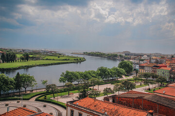 Charming Village Split by a Beautiful River"