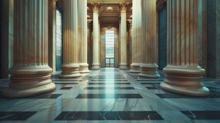 realistic photography of inside lawyers office building