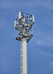 Antenna mast for cellular services.
Mobile phone base tower 