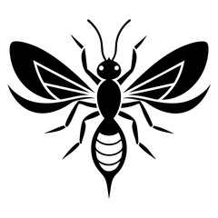 Mosquito icon logo on white background.