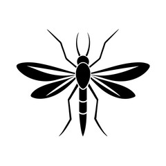 Mosquito icon logo on white background.