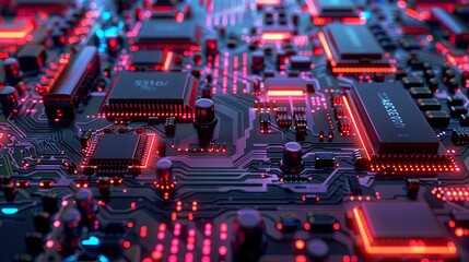an abstract hardware board