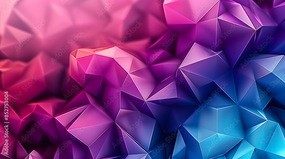 Poster abstract background with triangles