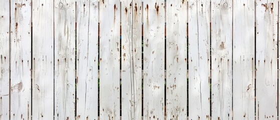 Obraz premium Wooden fence with weathered planks, adding a vintage charm to garden architecture