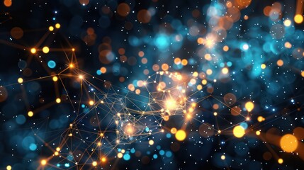 blue digital light source, equalizer sound waves, blue light drops