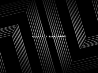 Abstract futuristic dark black background with modern design. Realistic 3d wallpaper with luxurious flowing lines. Elegant background for posters, websites, brochures, cards, banners, apps, etc.