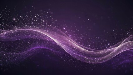 Abstract purple wave on black background illustration for your design