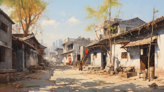 中国の廃墟の町_2