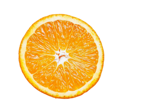 Close-up of Fresh Orange Half