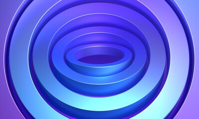 Abstract futuristic shapes, 3d render