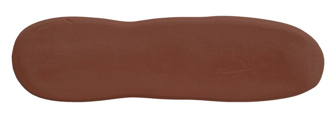Plasticine is a brown brush isolated on a transparent background.